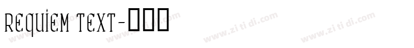 requiem text字体转换